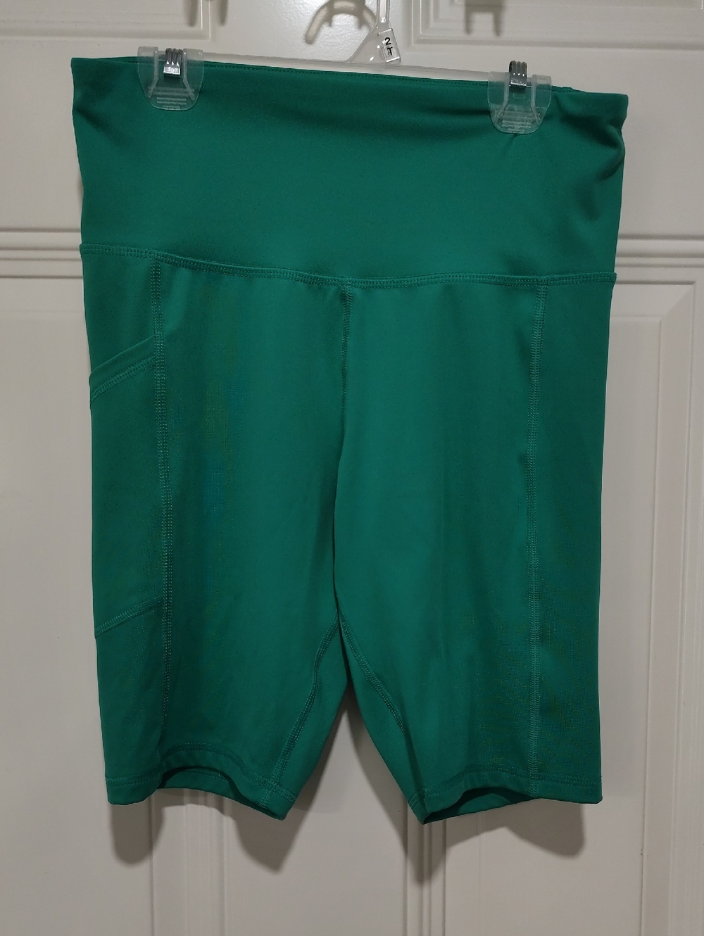 Champion Emerald Green High-Waist Bike Shorts